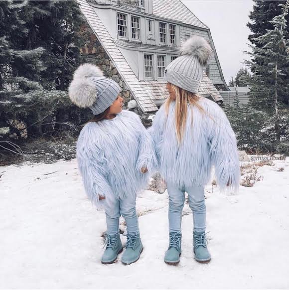 Kids Double Pom Real Fur - MSC The Store