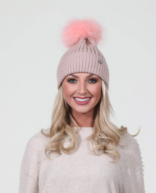 Sparkle Angora Pom  in soft pink- MSC The Store
